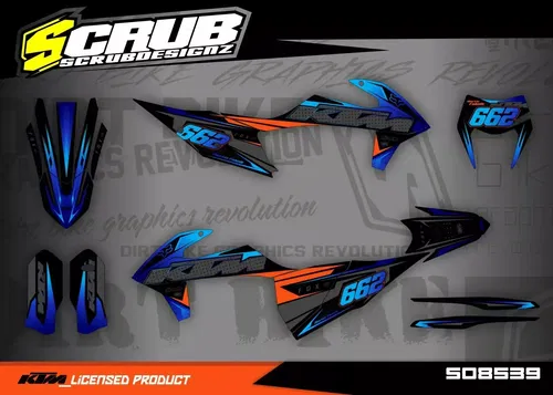 Graphics KTM 2020-2023 XC-W XCF-W EXC EXC-F decals stickers custom race number