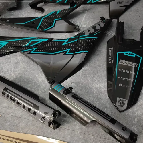 Plastics + Graphics KTM 2024 2025 XC-W XCF-W EXC EXC-F decals stickers kit