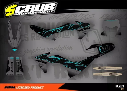 Plastics + Graphics KTM 2024 2025 XC-W XCF-W EXC EXC-F decals stickers kit