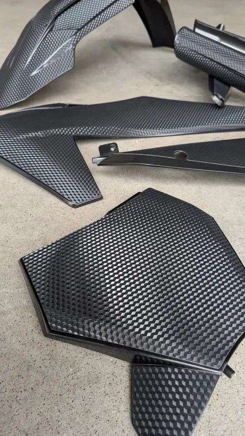 Plastics + Graphics KTM 2025 XC XC-F SX SX-F Textured PRIZM Finish full black