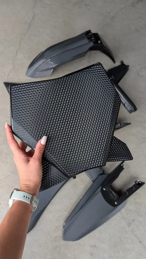 Plastics + Graphics KTM 2025 XC XC-F SX SX-F Textured PRIZM Finish full black