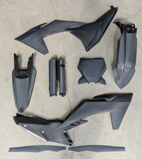 Plastics + Graphics KTM 2025 XC XC-F SX SX-F Textured PRIZM Finish full black