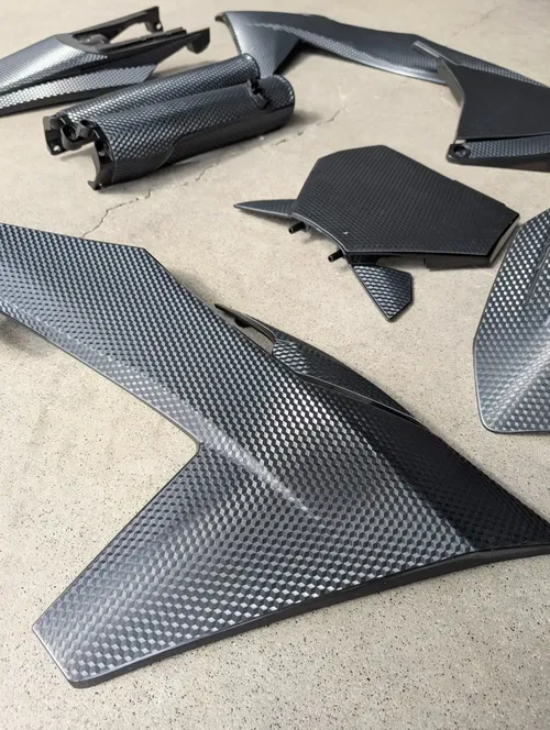 Plastics + Graphics KTM 2025 XC XC-F SX SX-F Textured PRIZM Finish full black