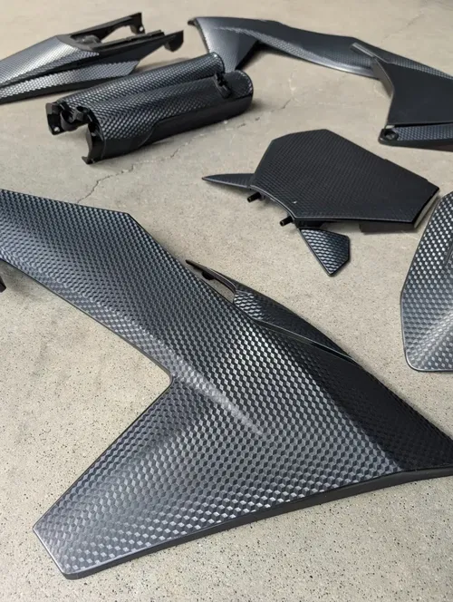 Plastics + Graphics KTM 2025 XC XC-F SX SX-F Textured PRIZM Finish full black