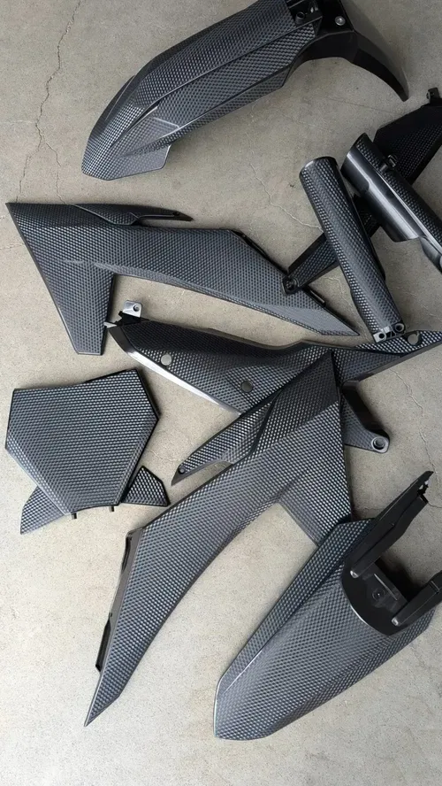 Plastics + Graphics KTM 2025 XC XC-F SX SX-F Textured PRIZM Finish full black