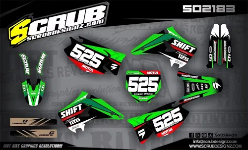 Graphics KX125 KX250 2003 2004 2005 2006 2007 2008 decals Kawasaki KX 125 250