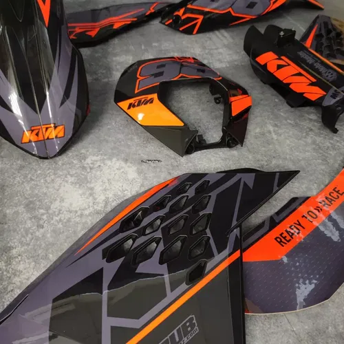 Plastics + Graphics applied KTM EXC EXC-F 2008 2009 2010 2011 XC-W XCF-W