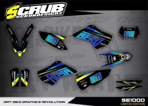 Husaberg TE FE 2013 2014 Graphics decals stickers kit custom race number