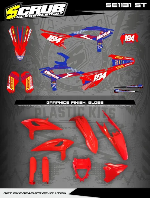Custom Plastics + Graphics applied 2025 Beta RR X-Pro Race edition