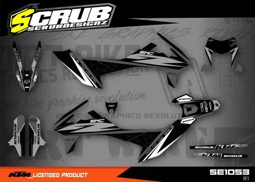 Graphics Kit KTM 690 SMC R 2019 2020 2021 2022 2023 2024 2025 Decals Supermoto
