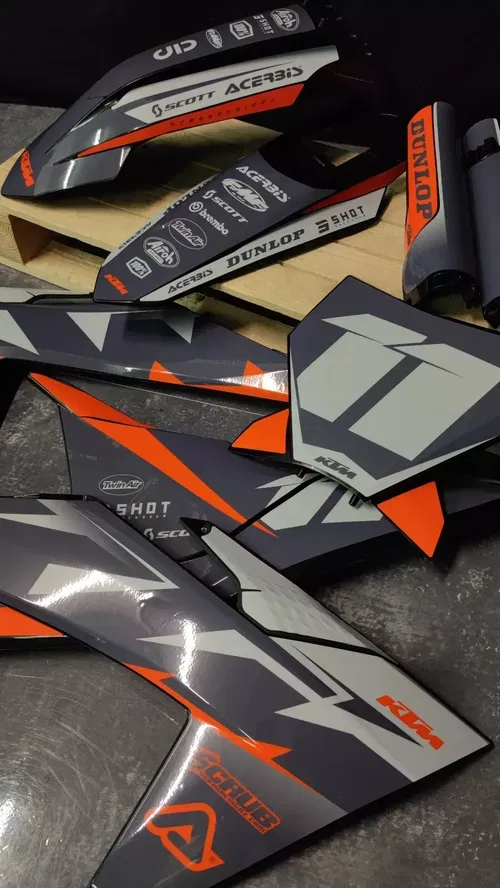 Plastics + Graphics applied KTM 2023 2024 XC XC-F SX SX-F  125 250 300 350 450