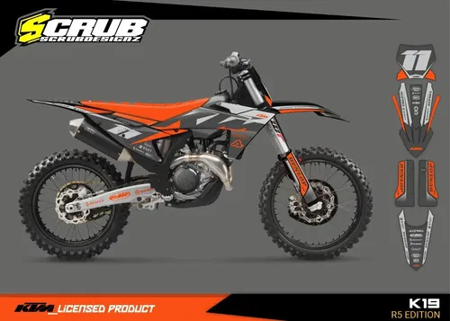 Plastics + Graphics applied KTM 2023 2024 XC XC-F SX SX-F  125 250 300 350 450