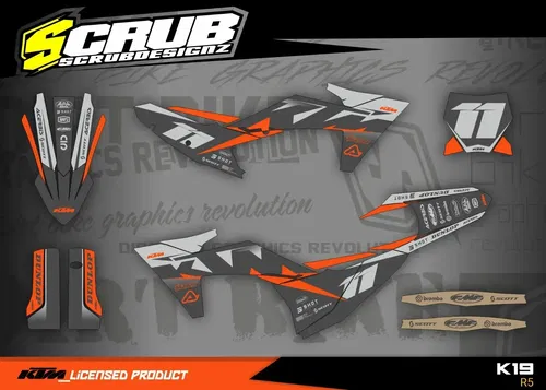 Plastics + Graphics applied KTM 2023 2024 XC XC-F SX SX-F  125 250 300 350 450