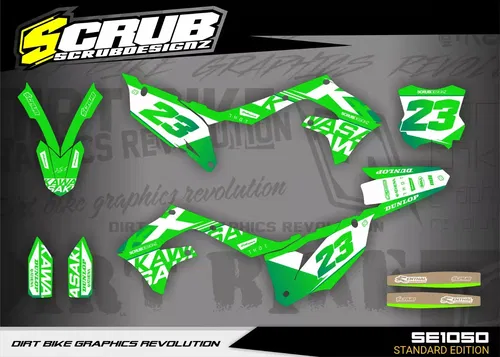 Graphics Kit Kawasaki KX450 2019-2023 KX250 2021-2024 KXF Decals Stickers