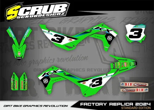 Plastics + Graphics Kawasaki KX450 2024-2025 KX250 2025 KXF KX450X