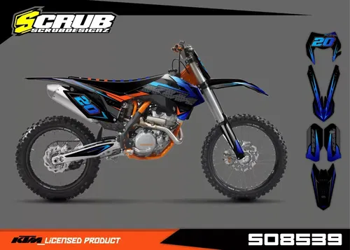 Plastics + Graphics KTM 2016 XC-W XCF-W EXC EXC-F Custom race number