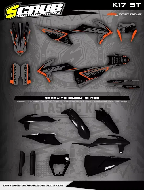 Plastics + Graphics KTM 2020 2021 2022 2023 XC-W XCF-W EXC EXC-F decals stickers