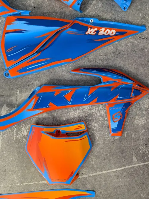 Plastics + Graphics KTM 2019-2022 XC XC-F SX SX-F Orange Blue TLD