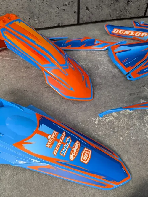 Plastics + Graphics KTM 2019-2022 XC XC-F SX SX-F Orange Blue TLD