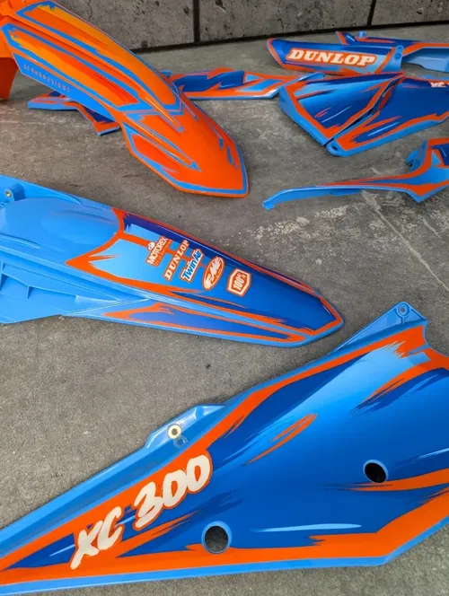 Plastics + Graphics KTM 2019-2022 XC XC-F SX SX-F Orange Blue TLD