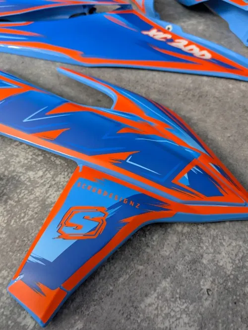 Plastics + Graphics KTM 2019-2022 XC XC-F SX SX-F Orange Blue TLD