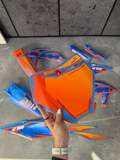 Plastics + Graphics KTM 2019-2022 XC XC-F SX SX-F Orange Blue TLD