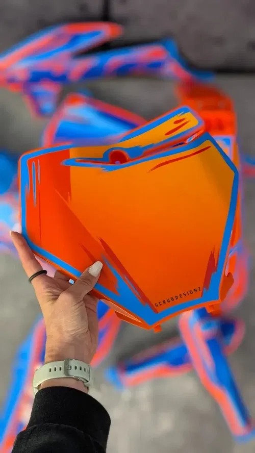 Plastics + Graphics KTM 2019-2022 XC XC-F SX SX-F Orange Blue TLD