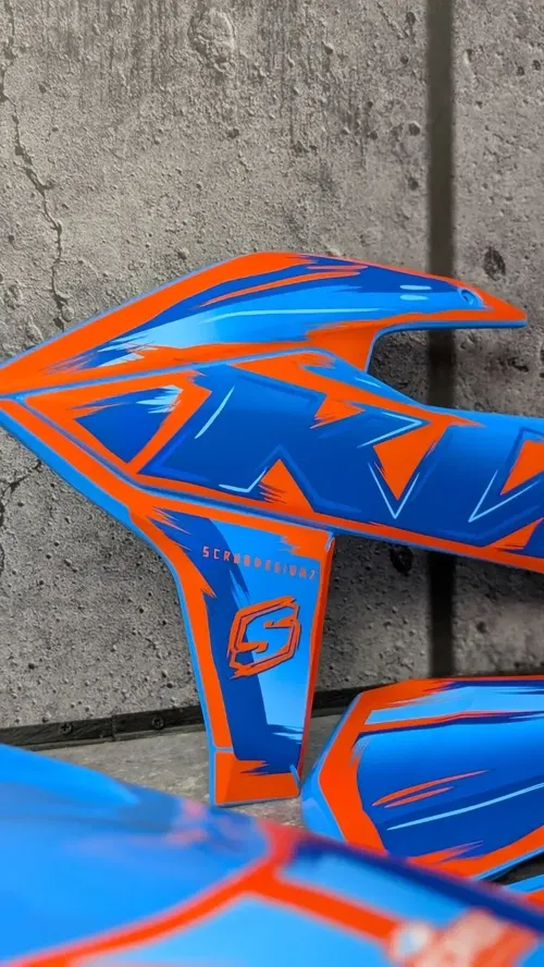 Plastics + Graphics KTM 2019-2022 XC XC-F SX SX-F Orange Blue TLD