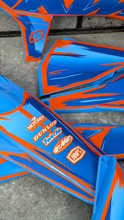 Plastics + Graphics KTM 2019-2022 XC XC-F SX SX-F Orange Blue TLD