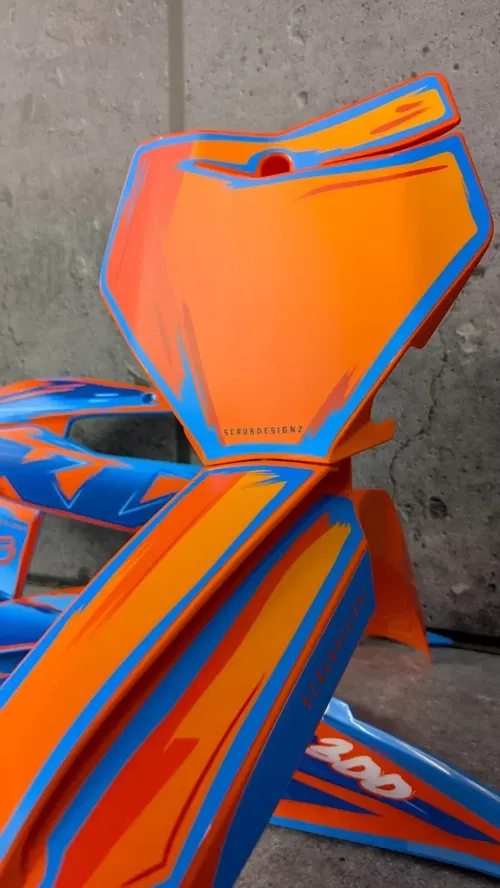 Plastics + Graphics KTM 2019-2022 XC XC-F SX SX-F Orange Blue TLD