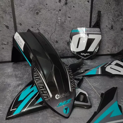 Plastics + Graphics Yamaha YZ125 YZ250 2022 2023 2024 2025 Custom number + name
