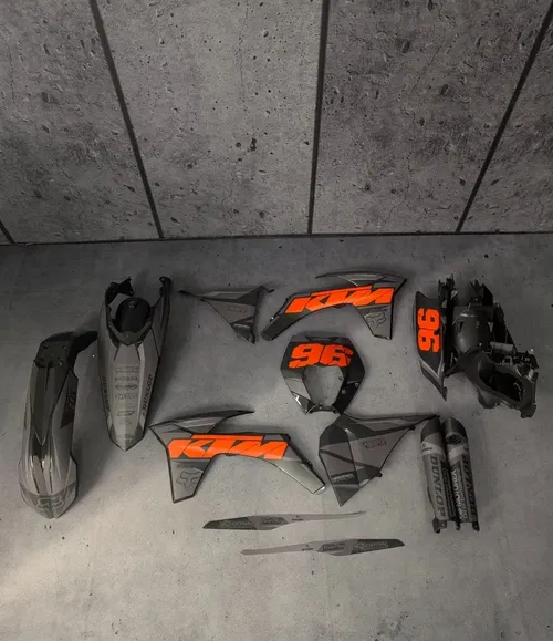Plastics + Graphics KTM 2012 2013 XCF-W EXC EXC-F Matte finish
