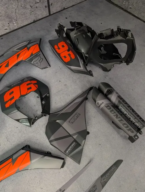 Plastics + Graphics KTM 2012 2013 XCF-W EXC EXC-F Matte finish