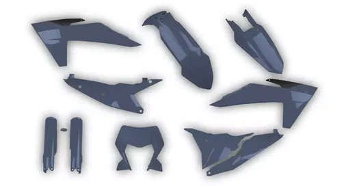 KTM 2024 2025 EXC XC-W EXC-F XCF-W Rtech Plastics kit + Fork guards grey gray