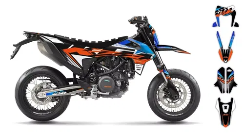 Graphics Kit KTM 690 SMC R 2019 2020 2021 2022 2023 2024 2025 Decals Supermoto
