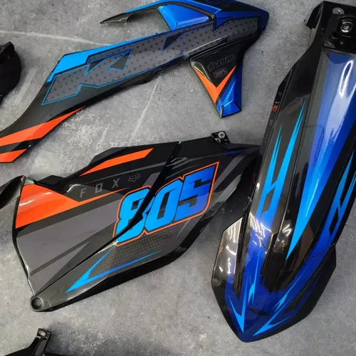Plastics + Graphics applied KTM 2016-2018 XC XC-F SX SX-F Custom race number