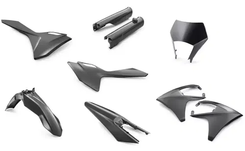Gas Gas 2024 2025 EC EC-F Black Plastics kit + Fork guards