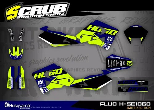 Plastics + Graphics Husqvarna CR WR 2000-2004
