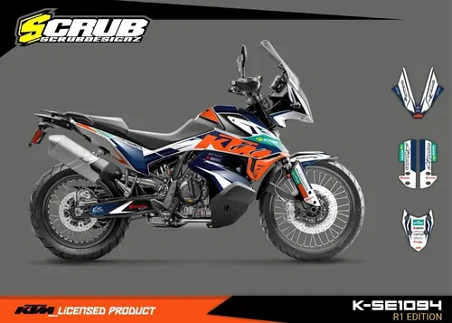KTM ADVENTURE 790R 890R - 2019 2020 2021 2022 Rally Graphics Decals Stickers
