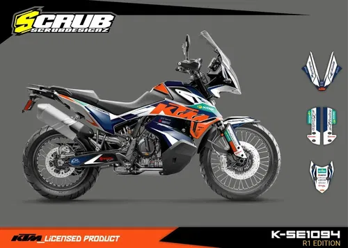 KTM ADVENTURE 790R 890R - 2019 2020 2021 2022 Rally Graphics Decals Stickers