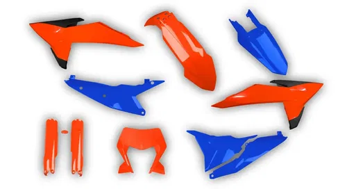 KTM 2024 2025 EXC XC-W EXC-F XCF-W Restyle Plastics kit + Fork guards