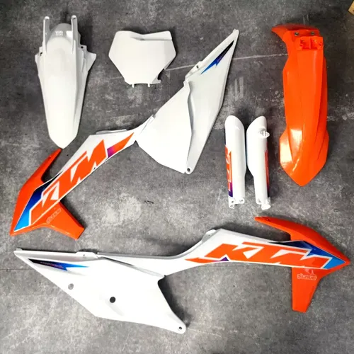 KTM XC XC-F SX SX-F 2019 2022 OEM SCRUB Replica Plastics kit + decals