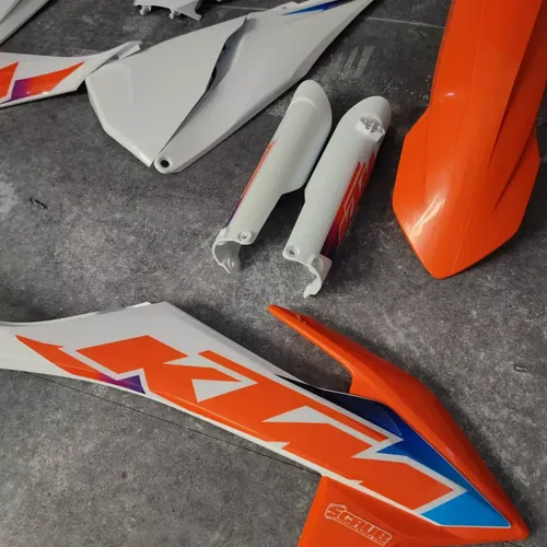KTM XC XC-F SX SX-F 2019 2022 OEM SCRUB Replica Plastics kit + decals