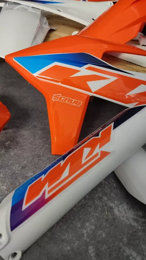 KTM XC XC-F SX SX-F 2019 2022 OEM SCRUB Replica Plastics kit + decals