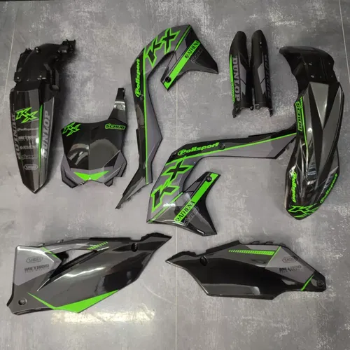 Plastics + Graphics Kawasaki KX250 2017-2020 KX250F applied