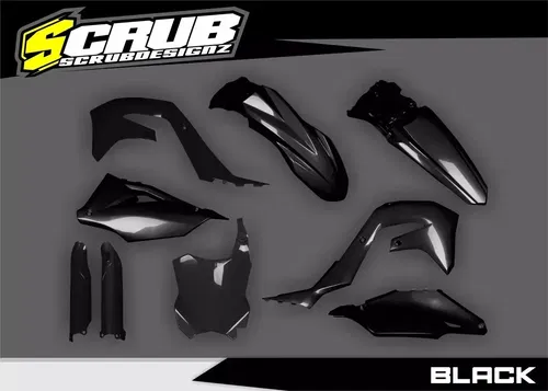 Plastics + Graphics Kawasaki KX250 2017-2020 KX250F applied