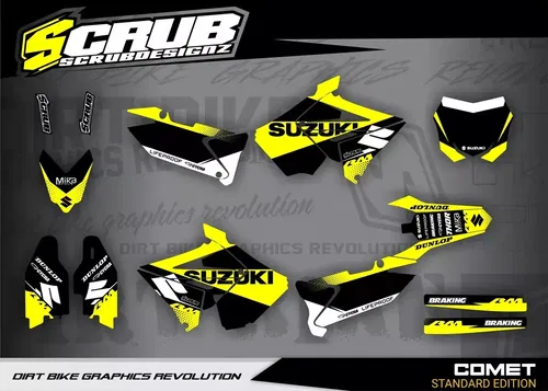 RESTYLE graphics RM125 RM250 2001 - 2008 Suzuki RM 125 250 Polisport Decals
