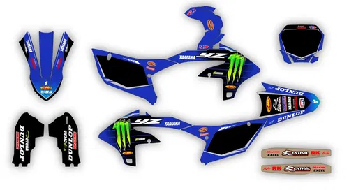Yamaha YZ450F 2023 2024 2025 YZ250F 2024 2025 2026 Graphics decals stickers kit