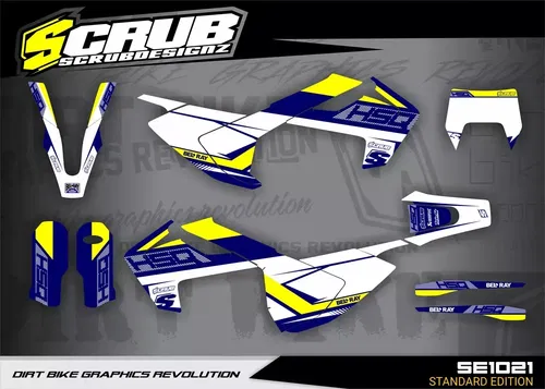 Graphics Kit Husqvarna TE TX FE 2017-2019 125-501 Decals Stickers