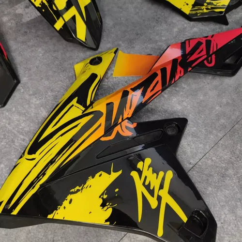 Plastics + Graphics Suzuki RMZ 450 2018-2025 RMZ 250 2019-2025 decals applied